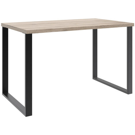 Meuble de bureau coloris Imitation chêne San Remo - Longueur 120 x Hauteur 75 x Profondeur 70 cm