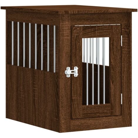 Meuble de cage pour chiens chêne marron 45x62x59 cm CFW97781