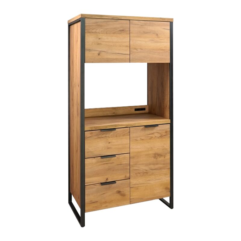 Meuble de cuisine 3 tiroirs + 3 portes Ron