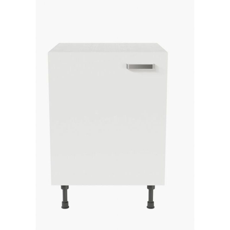 Cuisibane - Meuble de cuisine bas - 60 cm - Blanc