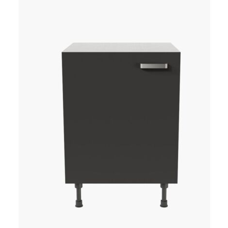 Meuble de cuisine bas - 60 cm - Noir