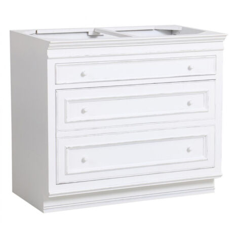 Meuble de cuisine bas casserolier - MDF - Blanc - Interior's