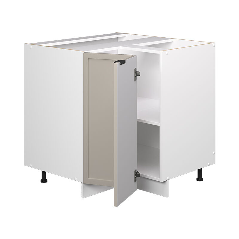 Vicco - Meuble d'angle Fame-Line, GrisBeige, 80.5 cm, pt Chêne