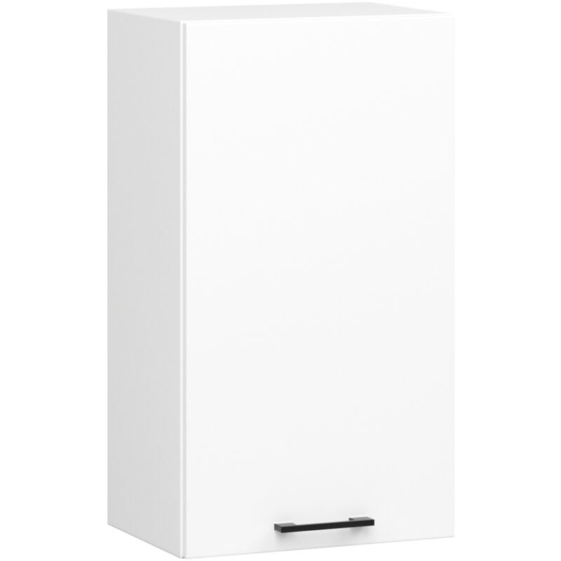 Armoires de cuisine haute Akord W40 oliwia H720 Blanc 40 cm 1 porte façade Blanche 2 étagères 40x30x72 cm