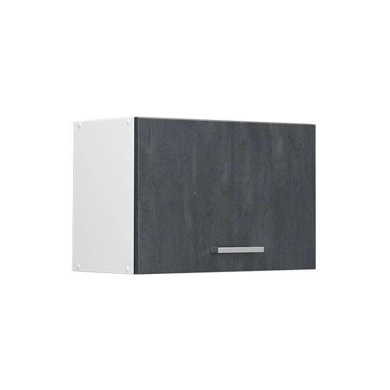 Vicco - Elément haut de cuisine R-Line, Béton noir, 60 cm Plat