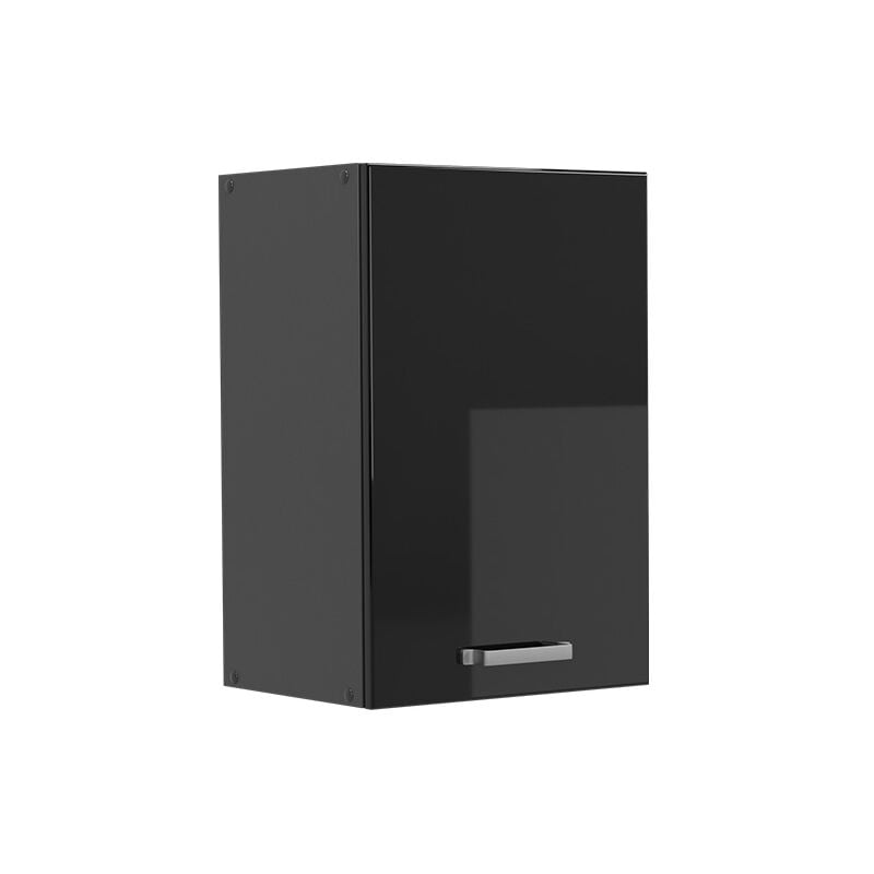 Elément haut de cuisine R-Line, Noir Haute brillance, 40 cm Vicco