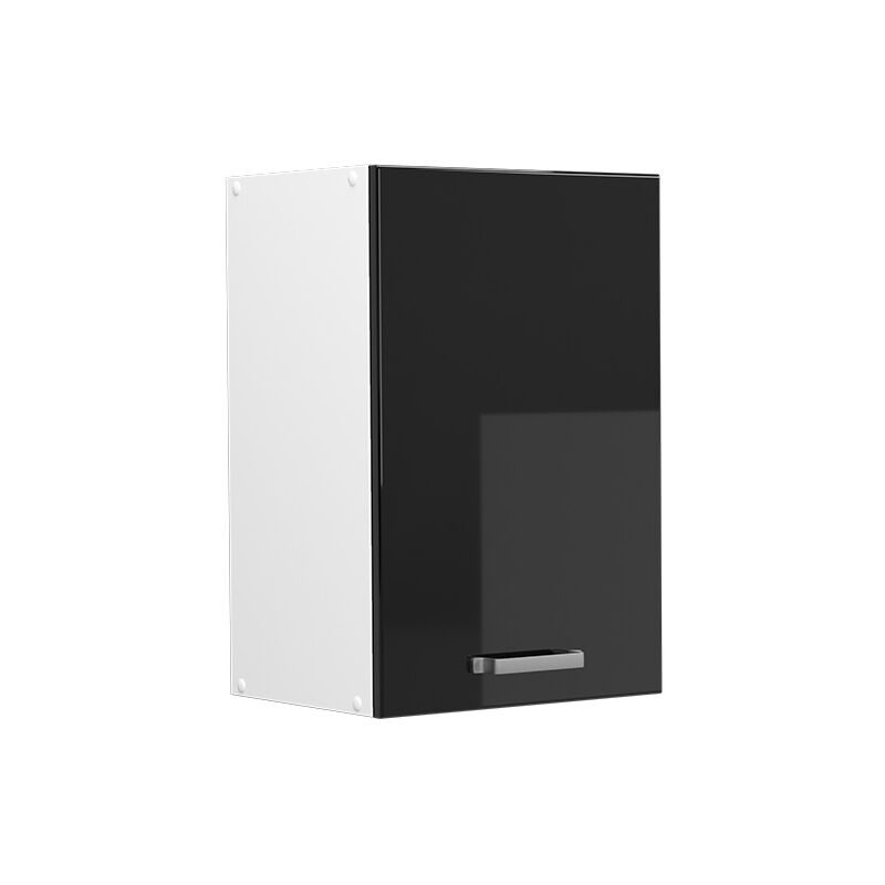 Elément haut de cuisine R-Line, Noir Haute brillance, 40 cm Vicco