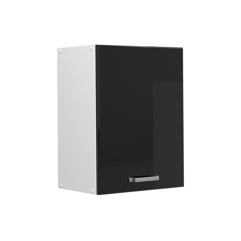 Elément haut de cuisine R-Line, Noir Haute brillance, 45 cm Vicco