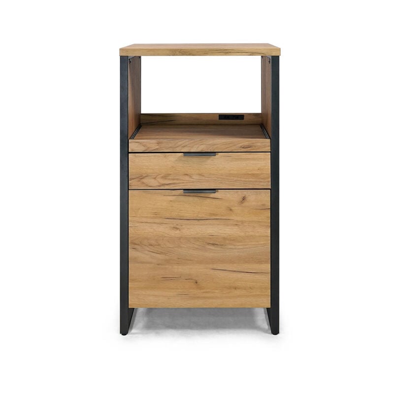 Meuble de cuisine plateau coulissant + tiroir + porte Ron