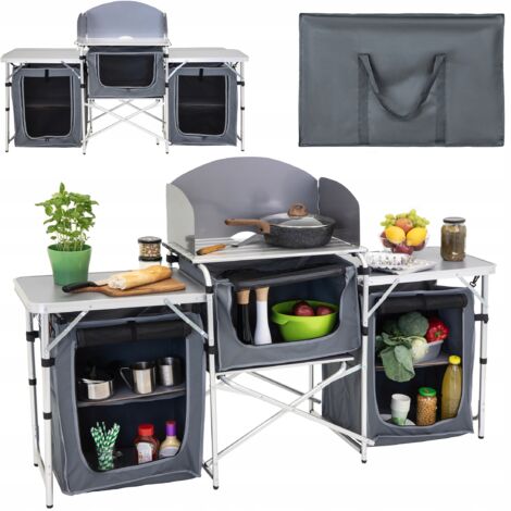 Meuble de cuisine touristique, sac de jardin pliable, table de camping