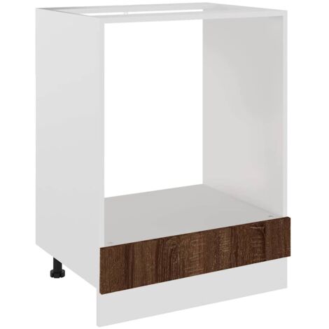 Meuble de four "Riga" Chêne brun 60 x 46 x 81,5 cm Bois d'ingénierie