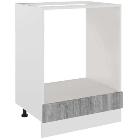 Meuble de four "Riga" Gris Sonoma 60 x 46 x 81,5 cm Bois d'ingénierie CFW46412