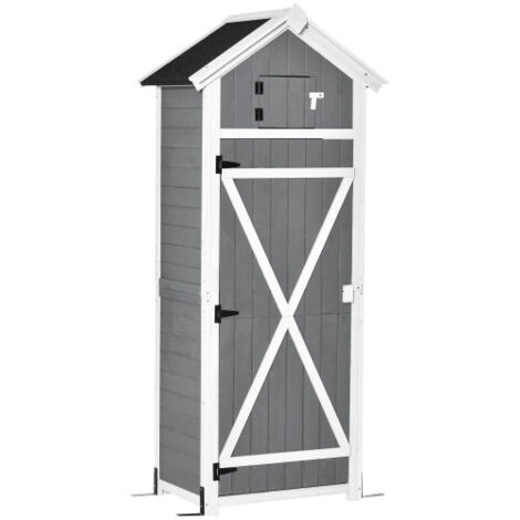 Meuble de jardin, Cabana de jardin, 78x52, 5x182cm, idéal pour arrumar ferramentas de jardin e equipada avec uma mesa pliable., gain de place, meuble extérieur, design moderne