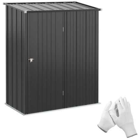 Meuble de jardin, Casinha de jardin para arrumação, 1, 34 metros quadrados, acier galvanizado, dimensions: 161, 5 x 94, 5 x 196 cm, meuble extérieur, design moderne