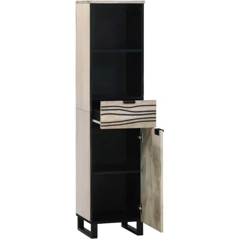 Meuble de Lavabo de Salle de Bain Blanc 38 x 33 x 160 cm CFW676138