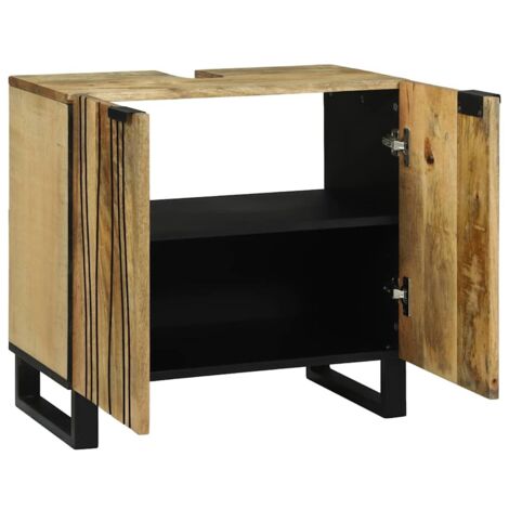 Meuble de Lavabo de Salle de Bain Marron 62 x 33 x 58 cm CFW359207