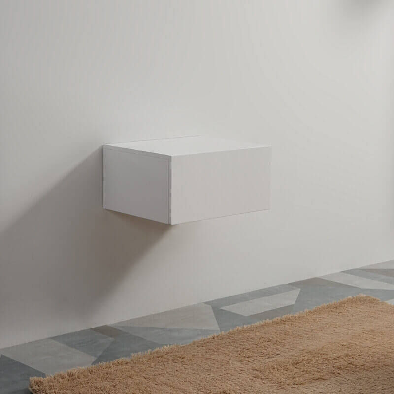 Meuble de Rangement 1 Tiroir Blanc - Façade mdf 19mm - 60x50cm - City