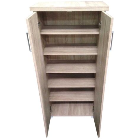 Meuble de rangement, collection MARMARIS, idéal pour votre entrée ou votre buanderie. - Marron