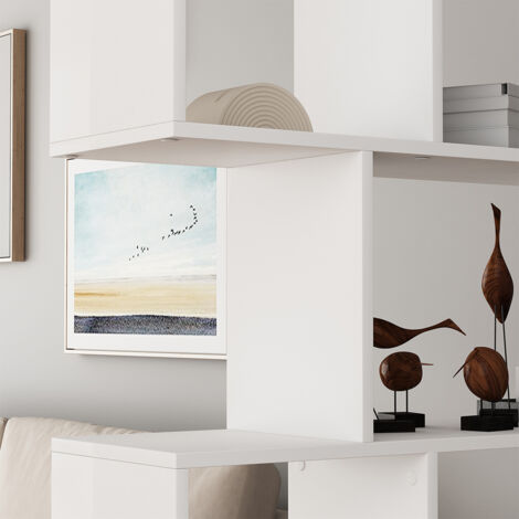 Meuble de rangement cube Aramis, Blanc, 106 x 161.5 cm 9 éventails, Vicco