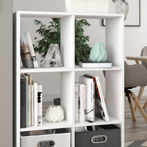 Meuble de rangement cube Karree, Blanc, 72 x 107.8 cm, Vicco