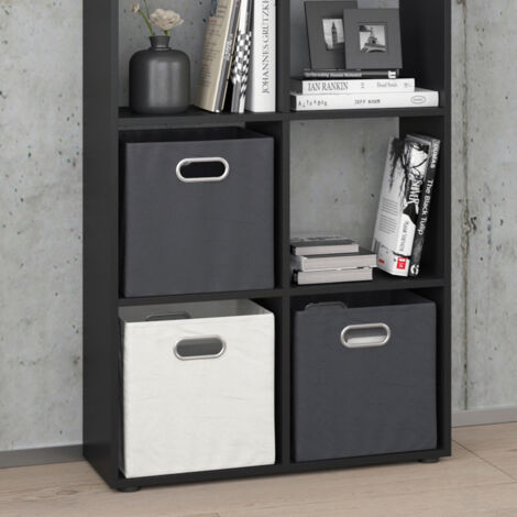 Meuble de rangement cube Scutum, Noir, 143 x 72 cm, Vicco