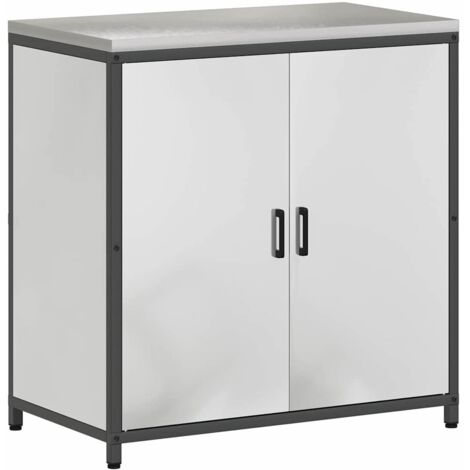 Meuble de rangement de cuisine Argenté Acier galvanisé CFW38603