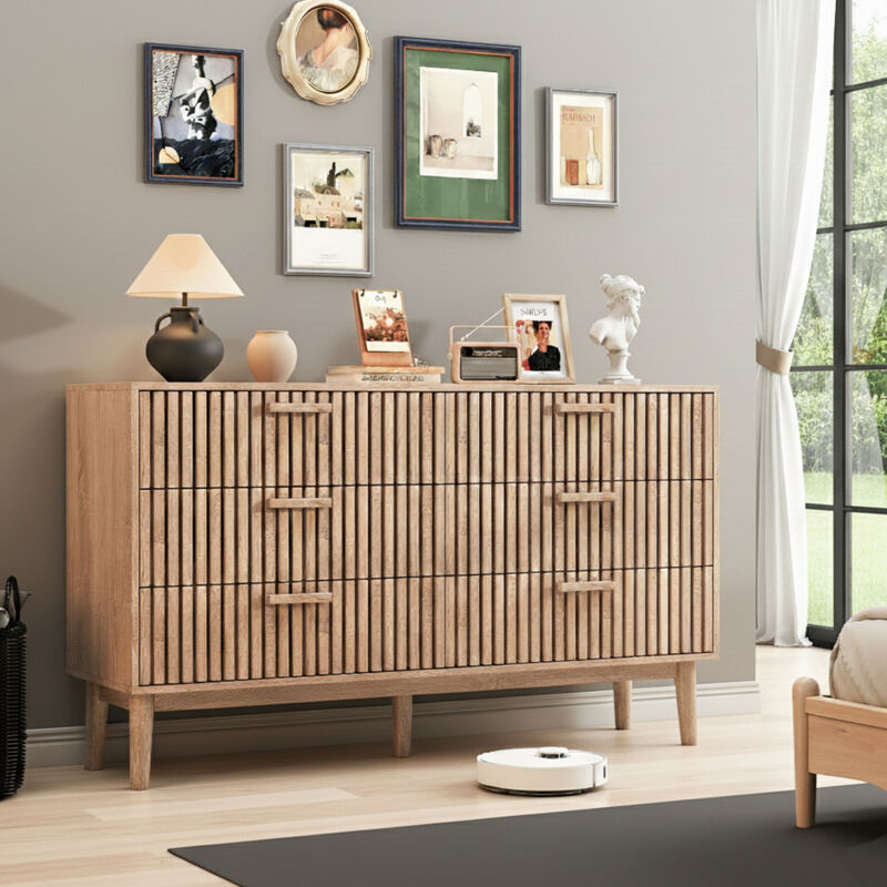 Meuble de rangement en bois, meuble profondeur 30cm, armoire à tiroirs avec dispositif anti-basculement, commode 6 tiroirs, commode d'enfant,