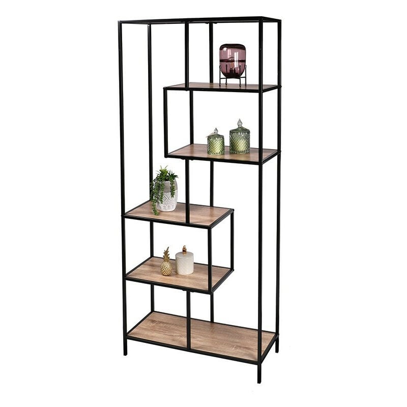 Ac-deco - Bibliothèque 6 étagères H185 cm Colorado