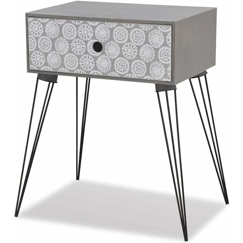 Meuble De Rangement Pour Table De Nuit Avec Rangement Rectangulaire à Un Tiroir, Adapté à La Chambre à Coucher, à L'éTude
