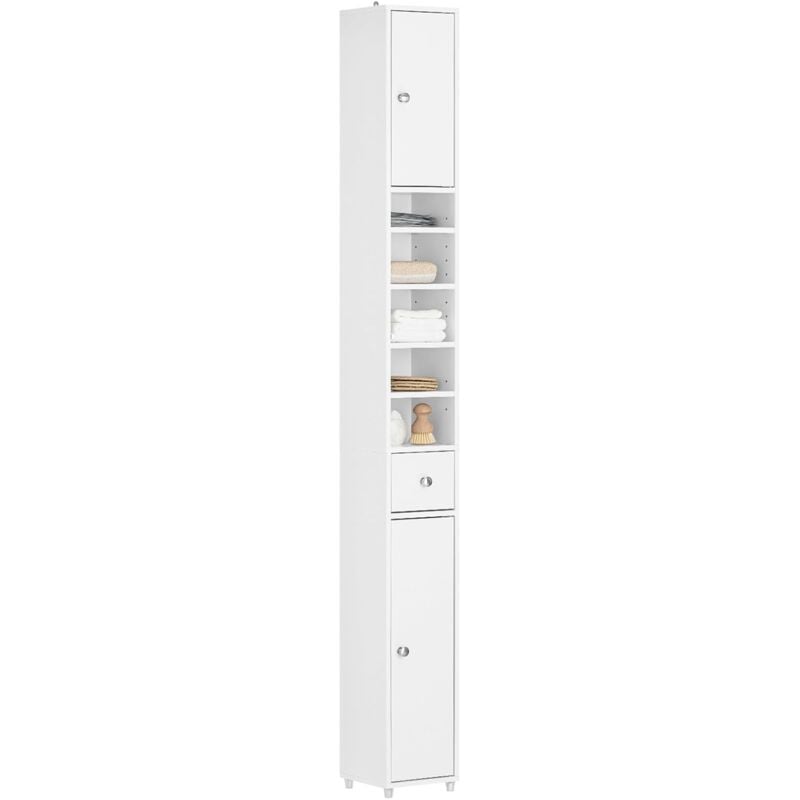 BZR34-W Meuble de Rangement Salle d Bain Meuble Colonne Armoire - Sobuy