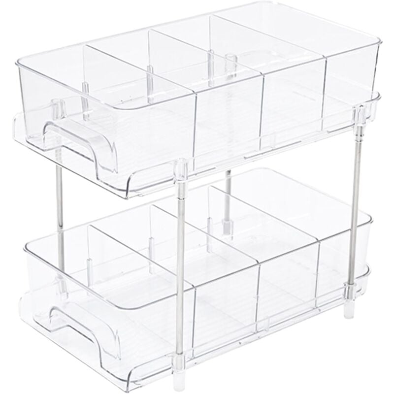 Coocheer - Meuble de rangement sous évier,Boîte de rangement cosmétique de bureau,Organisateur sous Évier Cuisine, Étagère Placard sous Évier