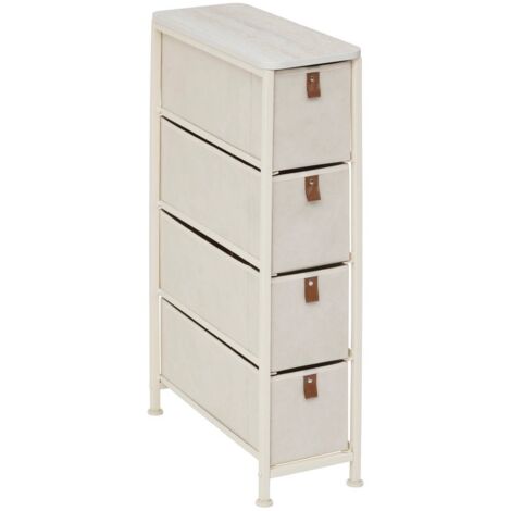 Meuble de rangement tissa 4 tiroirs beige - 5five