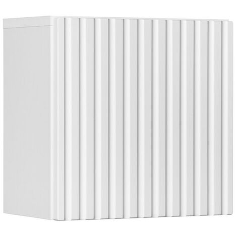 Meuble de rangement VANO – Blanc alpin – 1 porte – L20 × P18 × H57 cm – À suspendre