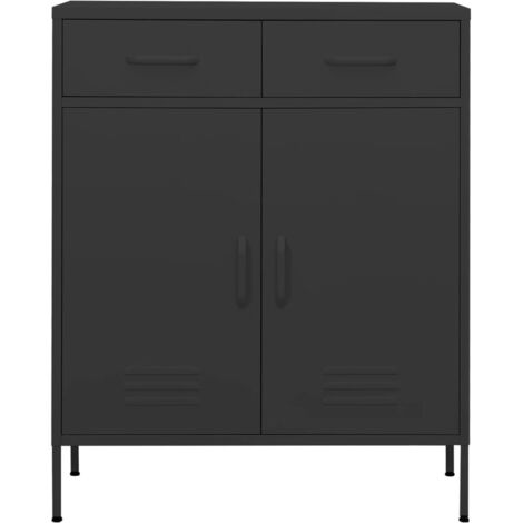 Meuble de Rangement,Armoire de rangement Anthracite 80x35x101,5 cm Acier -26769