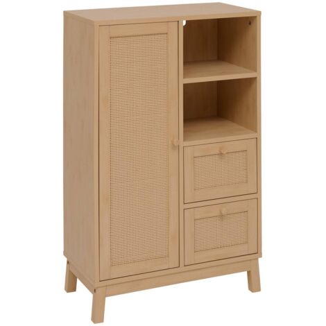 Meuble de salle de bain 1 porte cane marron - 5five