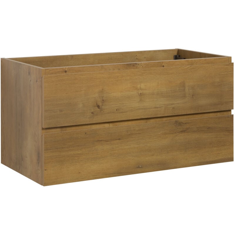 Badplaats - Meuble sous lavabo Angela 100cm chene – Armoire de