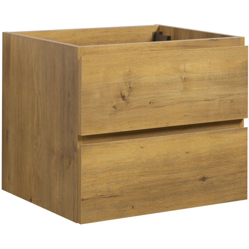 Badplaats - Meuble sous lavabo Angela 60cm chene – Armoire de