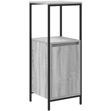 Meuble de salle de bain avec étagères sonoma gris 36x35x95 cm CFW21754
