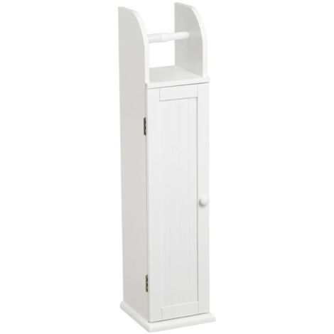 Meuble de salle de bain avec porte-papier toilette 79 cm