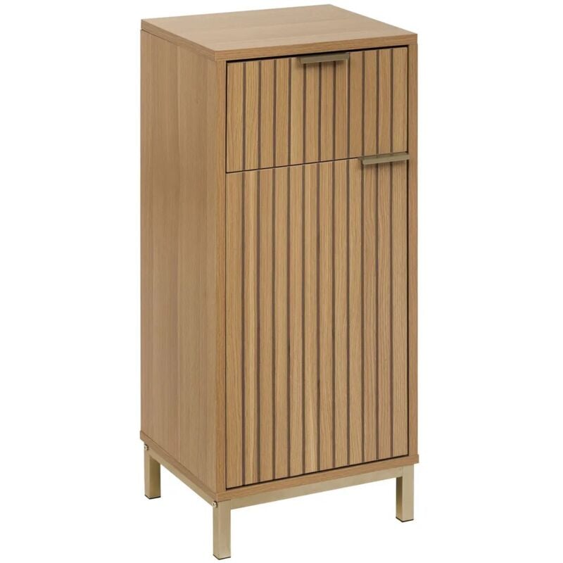 5five Simply Smart - Meuble Bas 2 Effet Bois Portes Tasso Beige Five