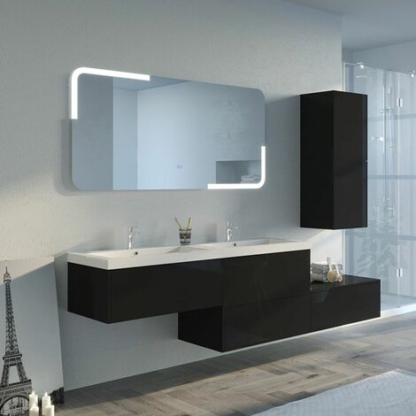 Meuble de salle de bain BELLISSIMO Noir