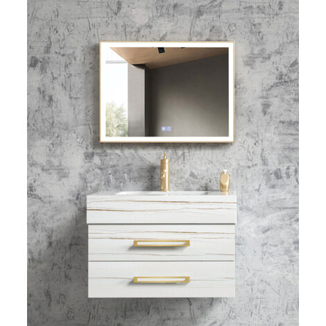Meuble de salle de bain Blanc Jaipur - 80 cm