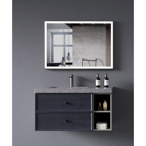 Meuble de salle de bain Bleu Delhi - 100 cm