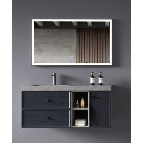 Meuble de salle de bain Bleu Delhi - 120 cm