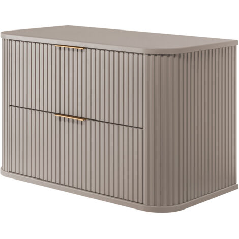 Meuble de salle de bain, cachemire avec poignée dorée, 80,4 × 51,7 × 41,5 cm
