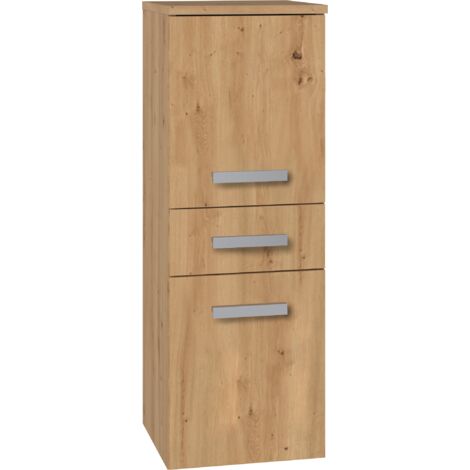 Meuble de salle de bain, Chêne Artisanal, 85 × 30 × 30 cm