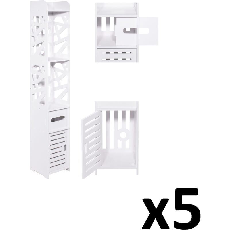 Meuble de salle de bain, colonne 120cm x 5
