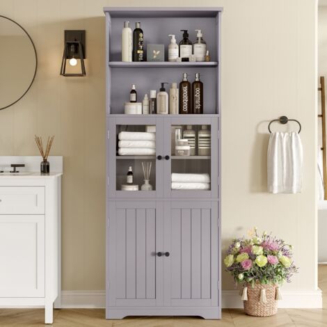 Armoire Midi Fynn Chêne Vert Vicco - Meuble Salle De Bain 95x30x30 Cm - NEUF