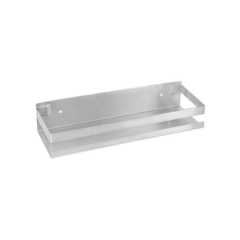 Meuble de salle de bain en acier inoxydable 304 support de douche non perforé, support de salle de bain en acier inoxydable, argent brossé 30 cm