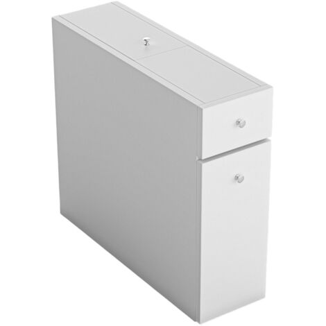 Meuble de salle de bain en bois "Calencia" - 60 x 19 x 55 cm - Blanc